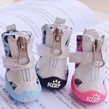 Load image into Gallery viewer, Bling Leopard Pet Shoe Dog Puppy Blue/Pink/Green/Black New 4pcs/lot Fashion1036 XS/S/M/L/XL Cat Yorkshire Sports Products