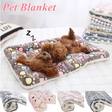 Load image into Gallery viewer, Pet Sleeping Mat Warm Dog Bed Soft Fleece Pet Blanket Cat Litter Puppy Sleep Mat Lovely Mattress Cushion for Small Large Dogs