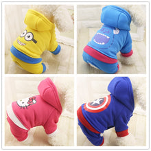 Load image into Gallery viewer, New Dog Hoodies Warm Winter Dog Clothes Fleece 4 legs Dogs Costume Cute Pet Coat Jacket Cartoon Jumpsuit Clothing for Puppy Dogs
