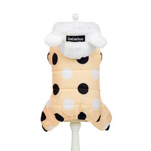 Load image into Gallery viewer, Winter Dog Clothes Hoodie Coat Big Polka Dot Cotton Coat Thicken Winter Warm Clothes for Small Dogs Puppy Sweater Dogs Pets
