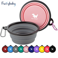 Load image into Gallery viewer, Furrybaby 350ML/1000ML 1PC Collapsible Dog Bowls for Travel Dog Portable Water Bowl for Dogs Dish for Traveling Camping Walking
