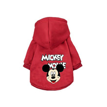 Load image into Gallery viewer, Disney Mickey Mouse cartoon Pet Dog Coat Pet Clothes Outdoor Dog Jacket Clothes Hoodie The Dog Face Breathable  Small Medium Dog
