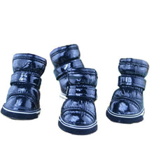 Load image into Gallery viewer, 4 Pcs/Sets Winter Dog Shoes For Small Dogs Warm Fleece Puppy Pet Shoes Waterproof Dog Snow Boots Chihuahua Yorkie Teddy Shoes
